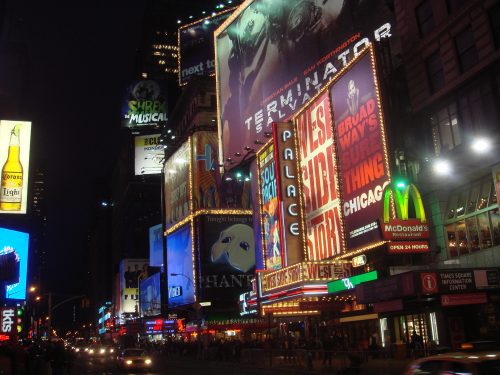 Times Square Propagandas na Times Square
