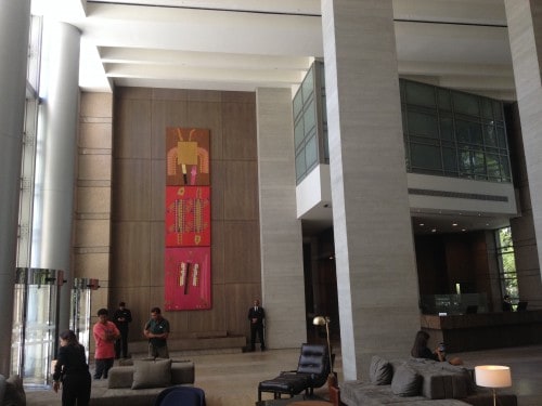 Grand Hyatt em São Paulo Decoração no interior do Grand Hyatt