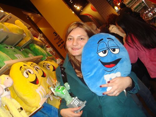 Loja da M&M´s Produtos da loja M&M´s em NY