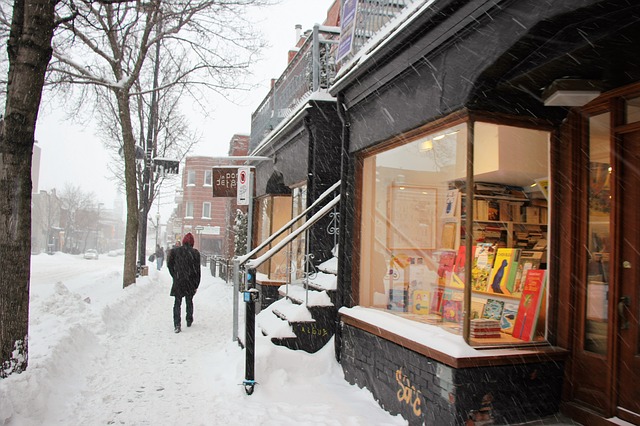 Rua de Montreal no inverno
