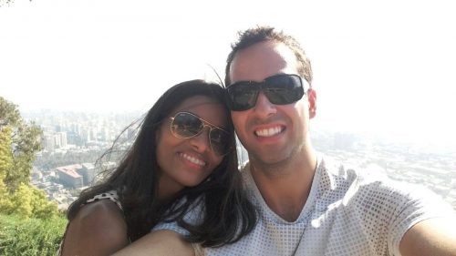 Casal no Chile Selfie de casal no Chile