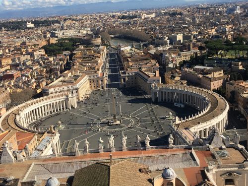Praça San Pietro Vista panorâmica para a Praça de San Pietro