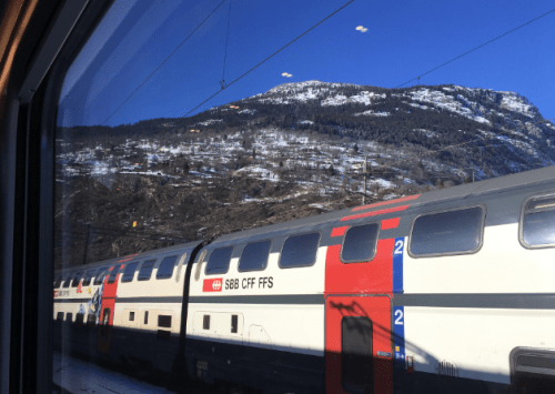 trem na Suíça