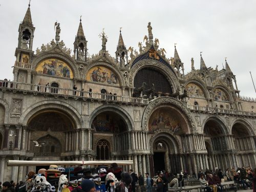 Basílica São Marcos Frente da Basílica São Marcos em Veneza