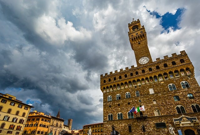 fachada do Palazzo Vecchio, em Florença