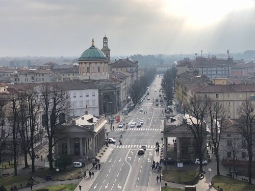 La Città Bassa Vista da Città Bassa em Bérgamo
