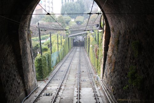 Funicular de Bérgamo Funicular para a Città Alta em Bérgamo