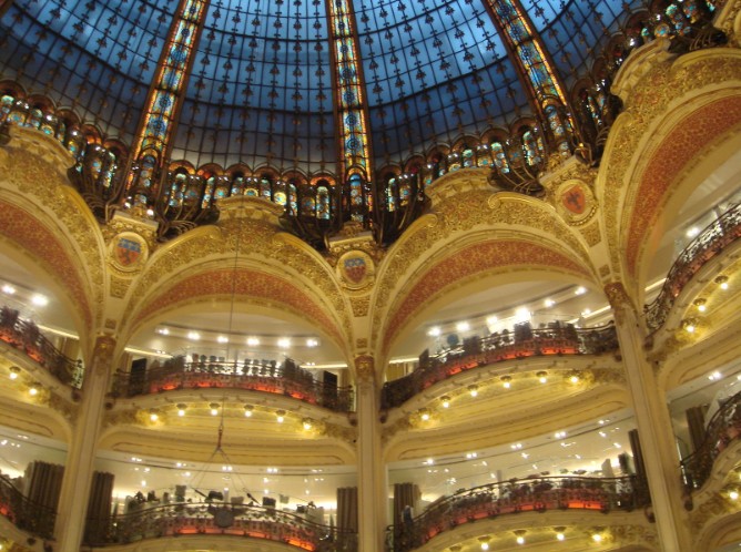 Interior das Galeries Lafayette Interior das Galeries Lafayette