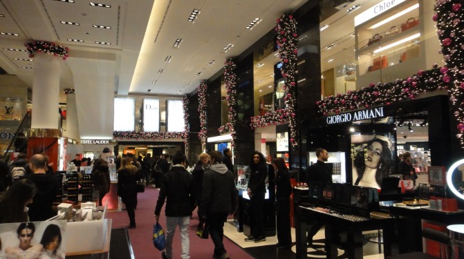 Interior da Rinascente compras na europa: Interior da Rinascente