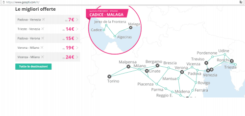 site da Go Opti pesquisa de transporte no site da Go Opti
