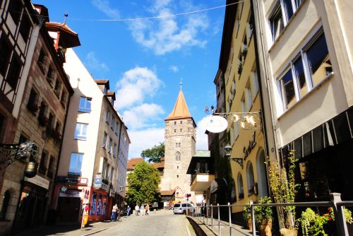 Centro de Nuremberg Ruas do centro histórico em Nuremberg