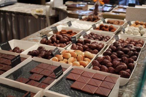 Chocolates belgas de diferentes intensidades