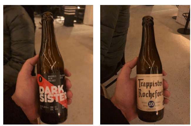 Cervejas belgas Garrafas de cervejas belga