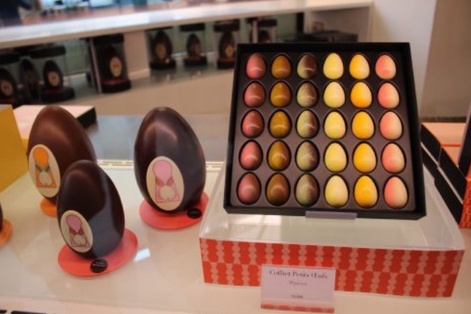 Ovos de chocolate da Pierre Marcolini em Bruxelas