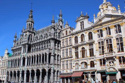 Grand´ Place Prédios na Grand´ Place em Bruxelas