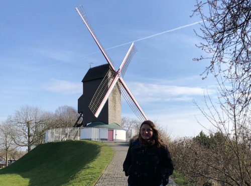 Moinho de vento em Bruges