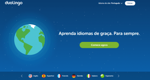 Duolingo Site para aprender idiomas sem custo