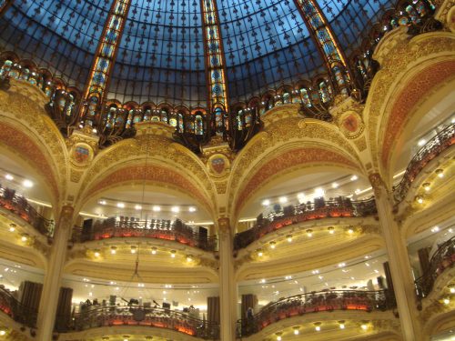 Galerie Lafayette Arquitetura da Galerie Lafayette
