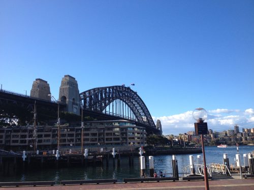 Harbour Bridge Arquitetura da Harbour Bridge e prédios de Sydney