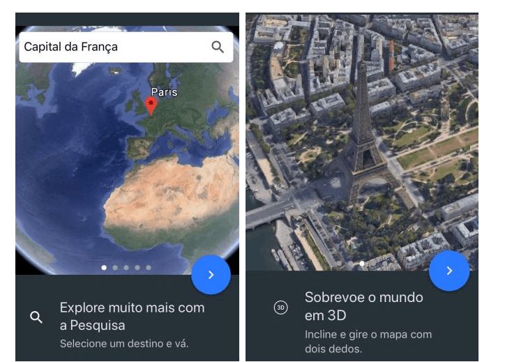 Apresentação e design do Google Earth Apresentação e design do Google Earth