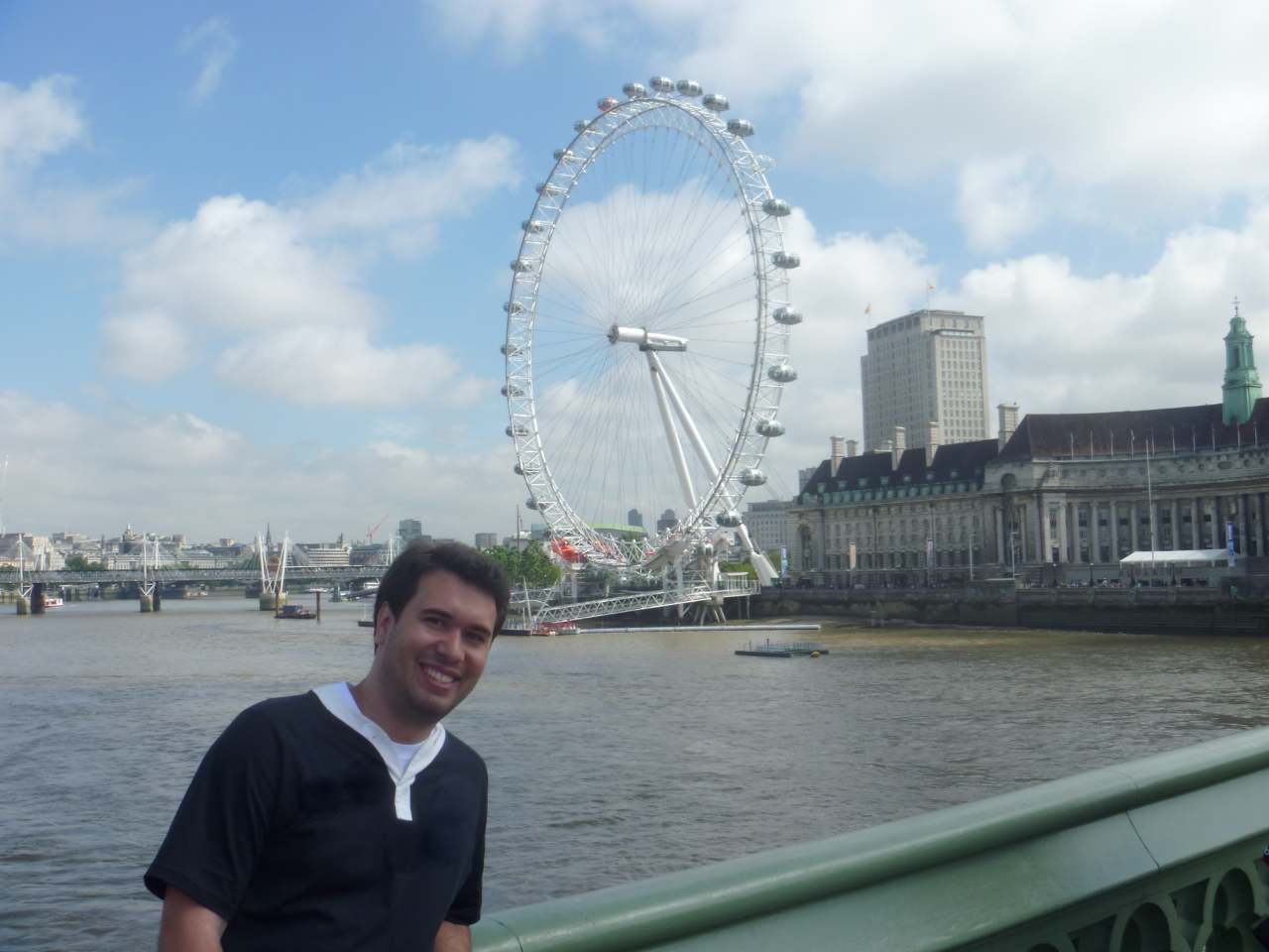 London Eye e o Rio Tâmisa