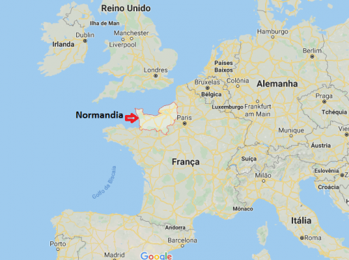 Onde fica a Normandia