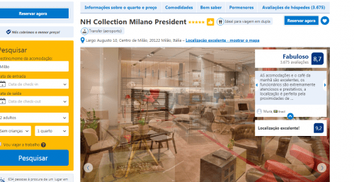 Hospedagem em Milão Pesquisa de hotéis em Milão