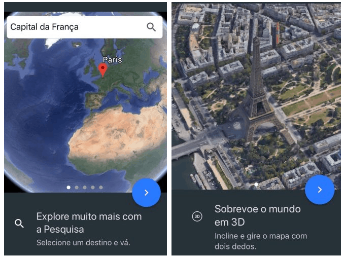 Google Earth Apresentação e design do Google Earth