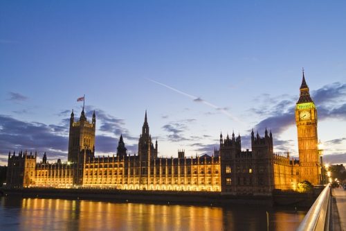Palácio de Westminster Arquitetura inglesa e rio
