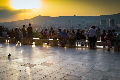 Encantos de Barcelona Fim do dia em Barcelona