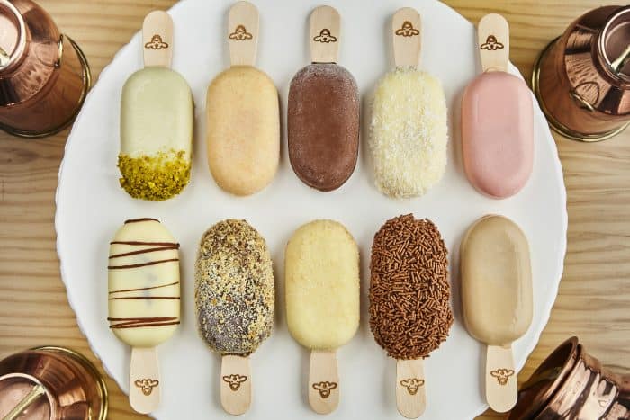 Sorvetes Vero Latte Sabores artesanais decorados