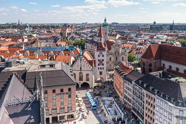 vista panorâmica do centro de Munique