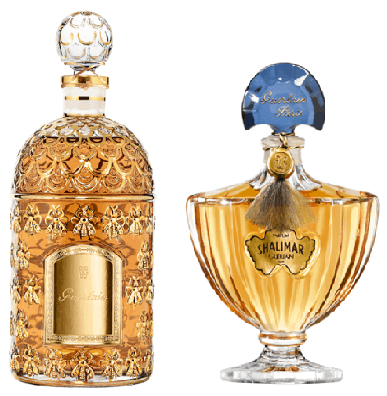 frascos clássicos de perfumes Guerlain