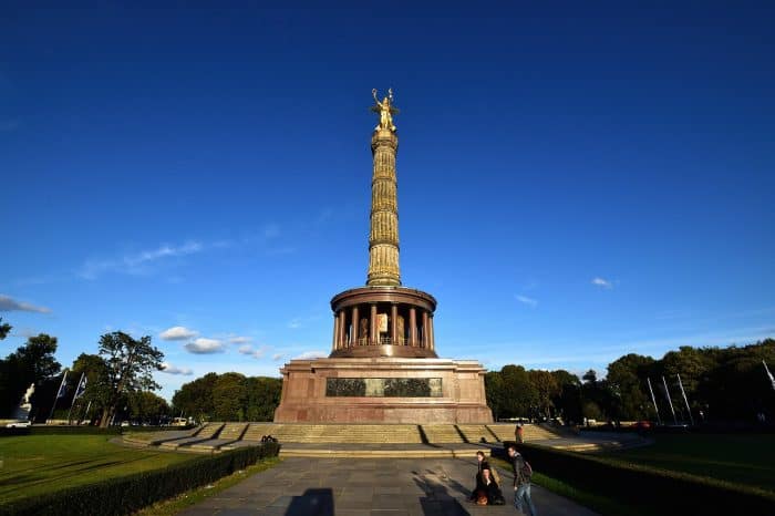 Obelisco da Vitória de Berlim Monumento com uma deusa militar no topo