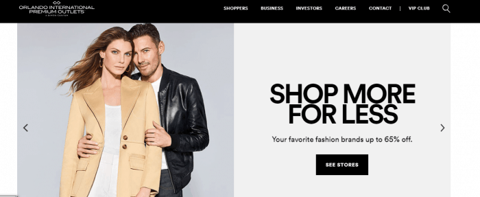 Site do Orlando Premium Outlets Orlando Premium Outlets