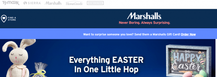 Site da Marshalls Informações no site da Marshalls
