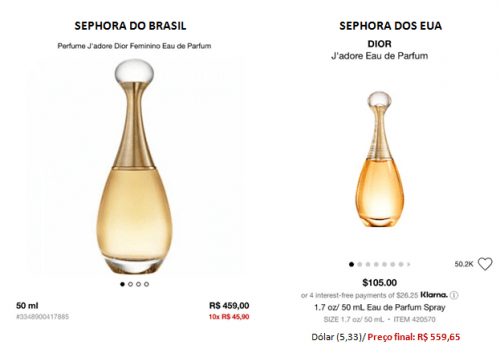 Onde comprar perfume francês Quanto custa perfume francês no Brasil