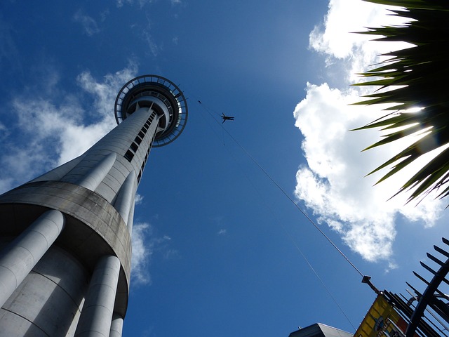 roteiros personalizados na nova zelandia Salto da Sky Tower em Auckland