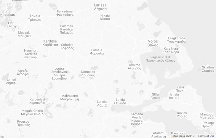 Mapa da Grécia cinza Mapa da Grécia simples, em tons claros