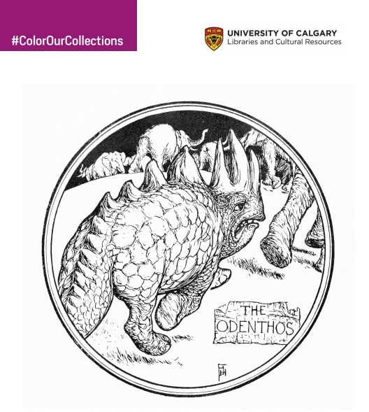 Animal para colorir da universidade de Calgary Animal para colorir da universidade de Calgary