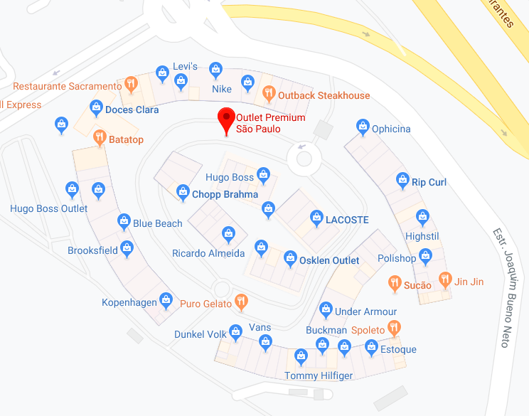 Lojas vistas pelo Google Maps