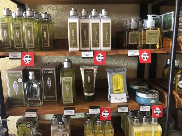 Produtos com desconto na outlet da L'Occitane Produtos com desconto na outlet da L'Occitane