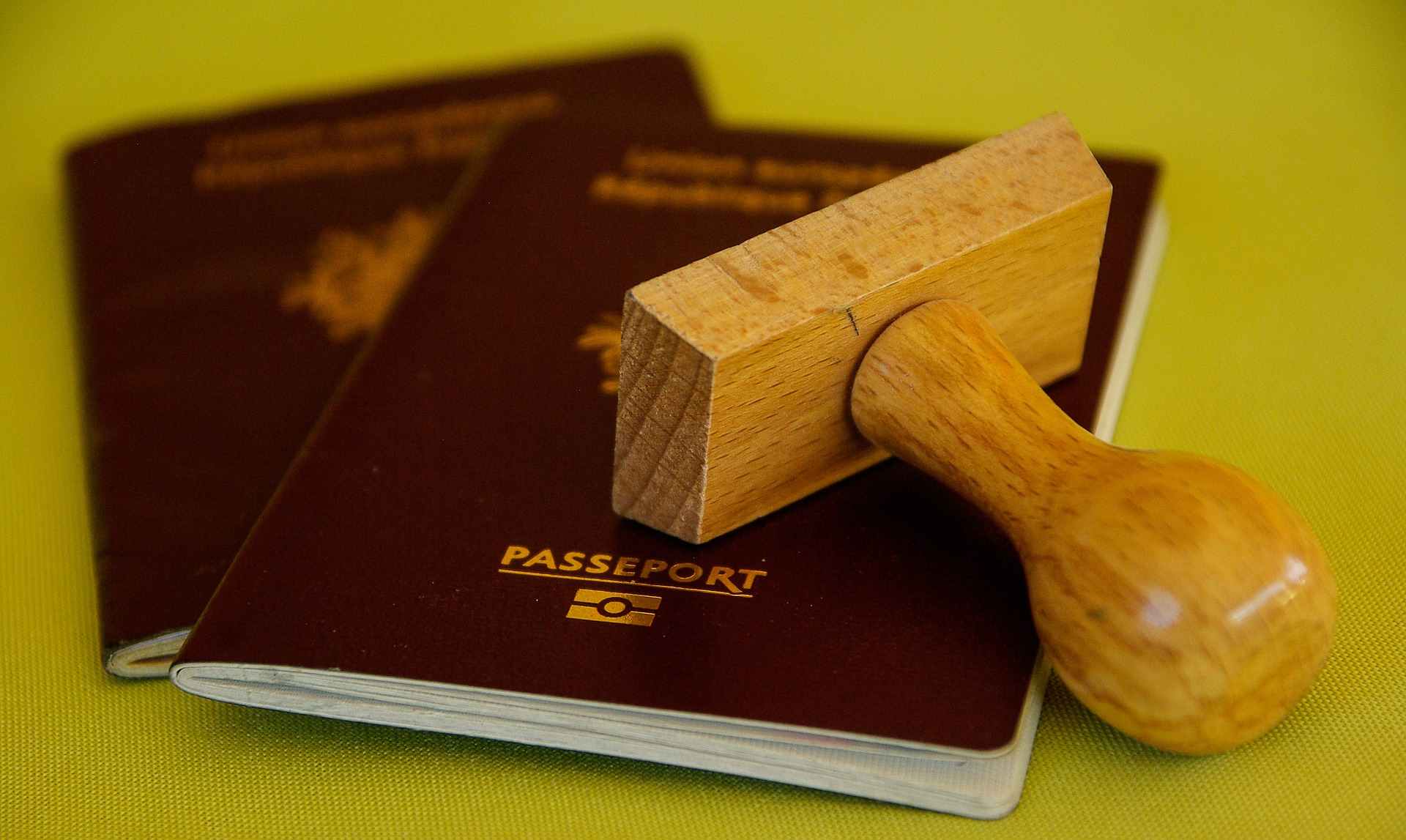 Visto europa: passaporte e um carimbo Visto europa: passaporte e um carimbo