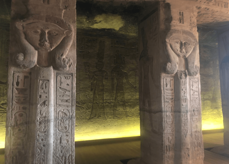 interior do Templo de Abu Simbel