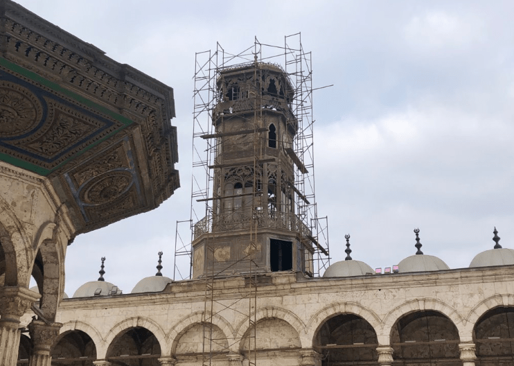 relógio dos franceses na Mesquita de Alabastro