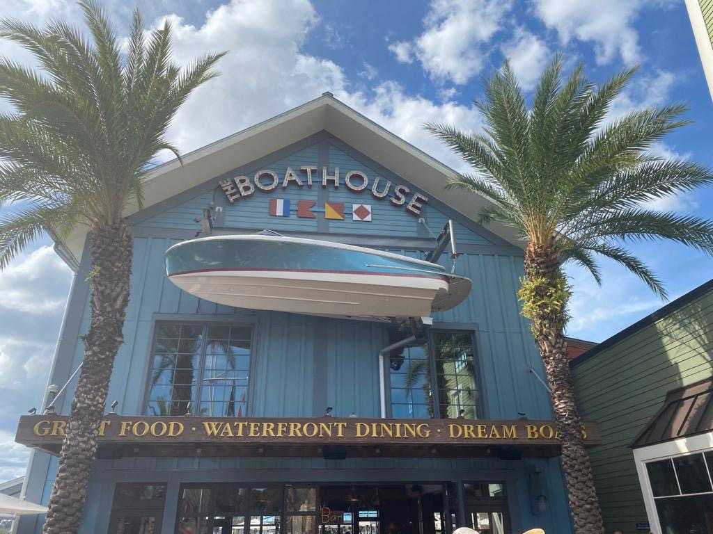 entrada do The Boathouse, restaurante temático de Orlando