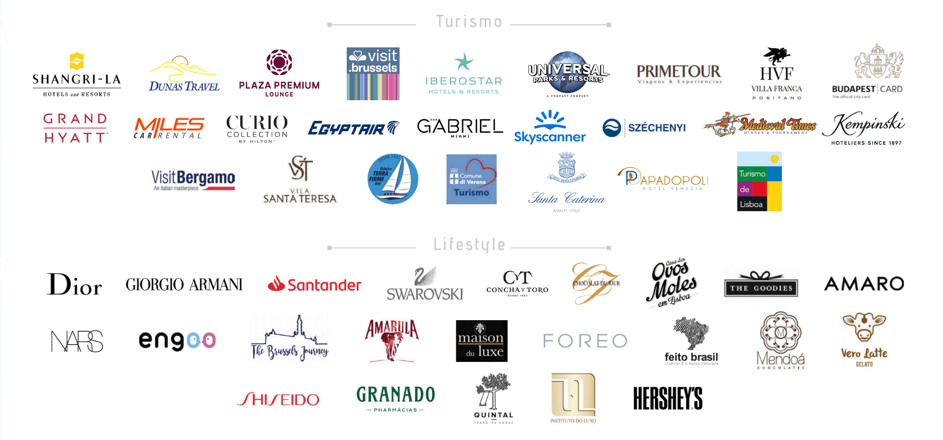 Marcas parceiras de Ares do Mundo Marcas parceiras de Ares do Mundo