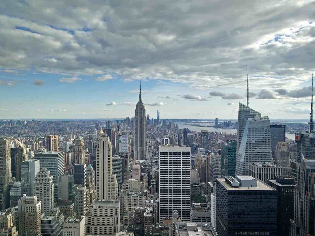 Foto do Empire State tirada do Rockefeller Center