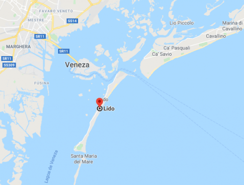 Distância entre Lido de Veneza e Veneza