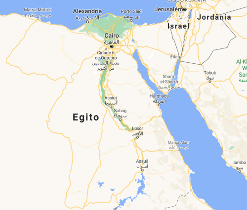 Mapa do Egito